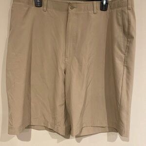 Hogan Tan Flat Front Casual Shorts